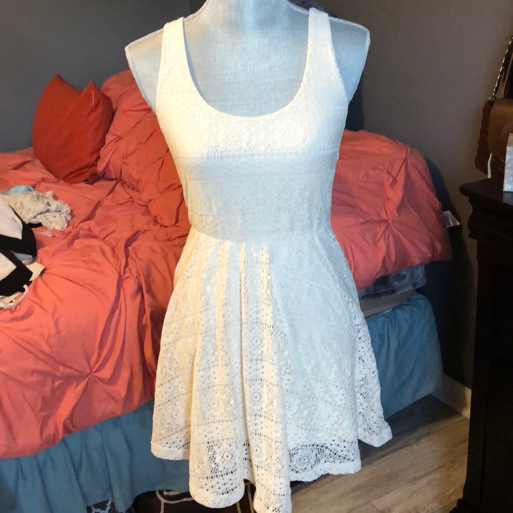 Cream lacy dress